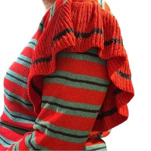 Ruffle Sleeve Sweater